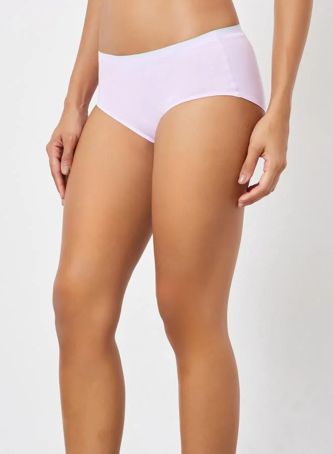 Styli  Pack Of 4 - Cotton Contrast Bonded Elastic Shorts for Women | Best Price UAE