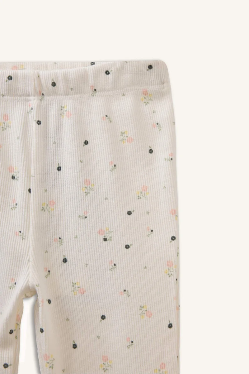 DeFacto Baby Girl Flare Floral Leggings