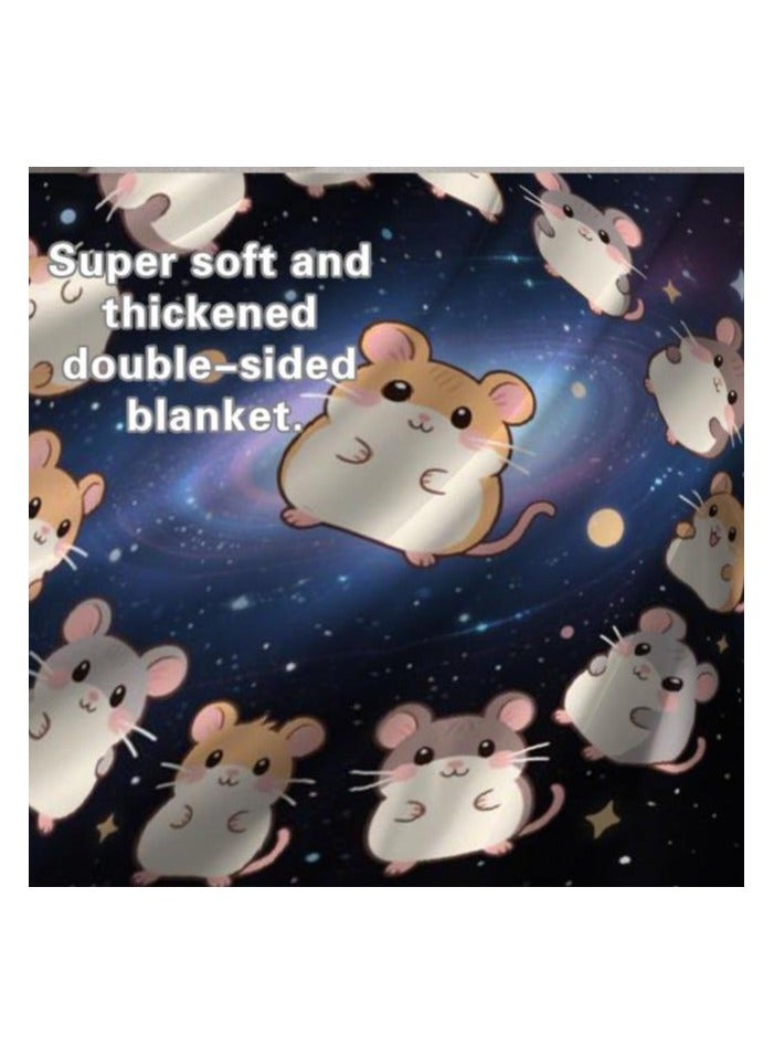 general Flannel thin blanket (warm and comfortable, suitable for sleep, gaming, dust removal and sandproof) 150cm*200cm - 1034 - Image 1