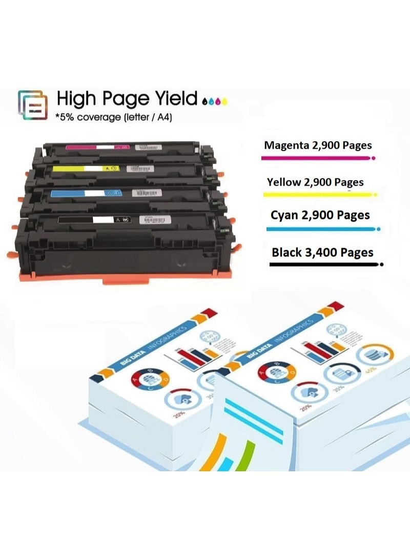 718 Yellow with Chip Toner Cartridge Is Compatible Printers with Canon i-SENSYS LBP7210Cd, LBP7660cd, MF720, MF724Cd, MF726, MF728, MF8340, MF8360, MF8380, MF8540 and MF8580 (Yellow) - Image 5