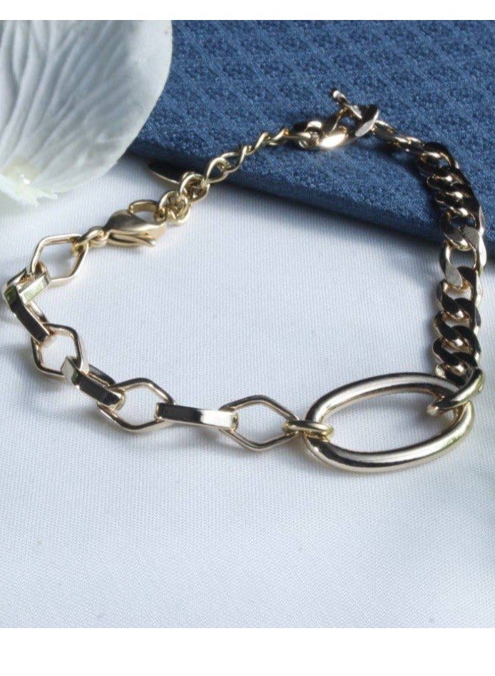 R-A18 سوارة نسائية عصرية مطلية بالذهب عيار 21 - Image 1