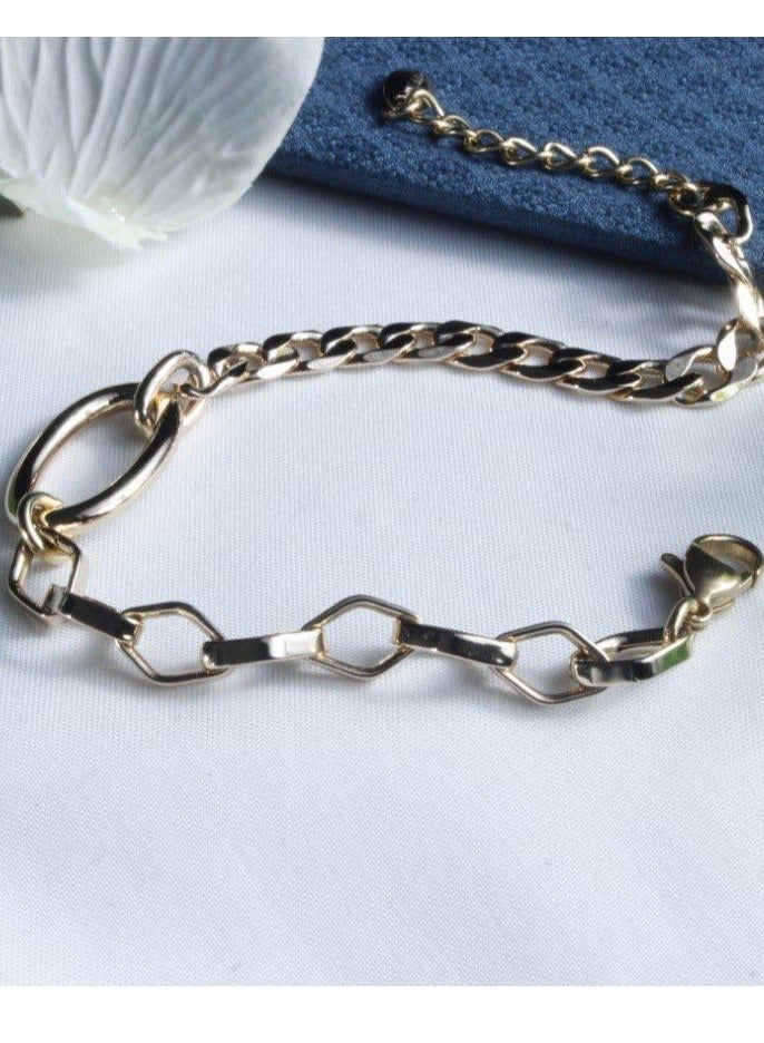 R-A18 سوارة نسائية عصرية مطلية بالذهب عيار 21 - Image 2