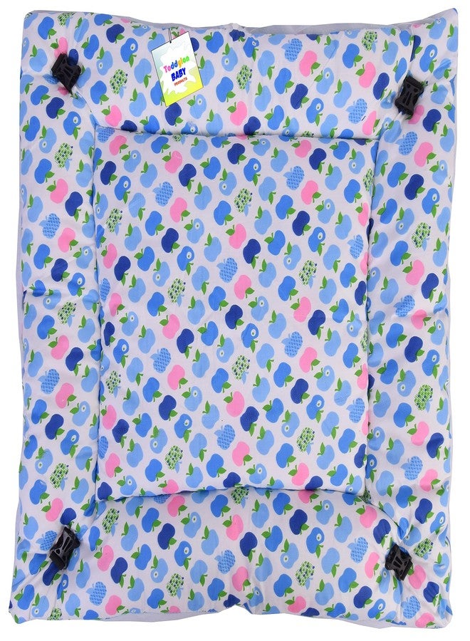 Toddylon Baby Bedding Set for New Born Play Gym Bed (0-6 Months, Blue, Baby Size, Cotton) - Image 4