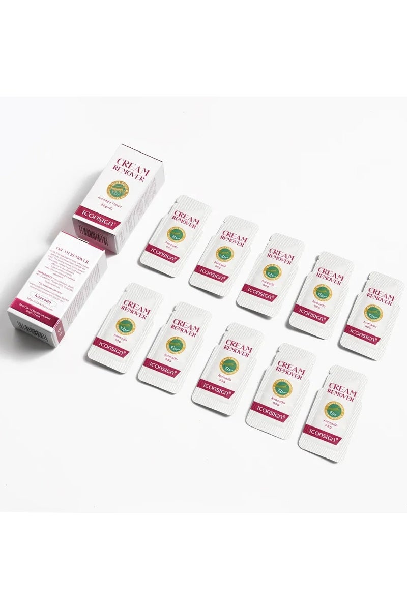 إيكونساين مزيل كريم الخوخ والأفوكادو من آيكونساين - مزيل غراء الرموش في 3 دقائق | تركيبة لطيفة من مستخلص الفاكهة | لرموشك ووصلات الرموش المنزلية | 10 أكياس صحية (0.8 غرام لكل كيس) | آمن للعيون الحساسة - Image 2