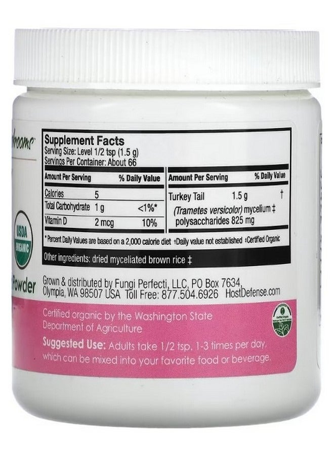 Fungi Perfecti Mushrooms Turkey Tail Mushroom Mycelium Powder 3.5 oz 100 g - Image 2