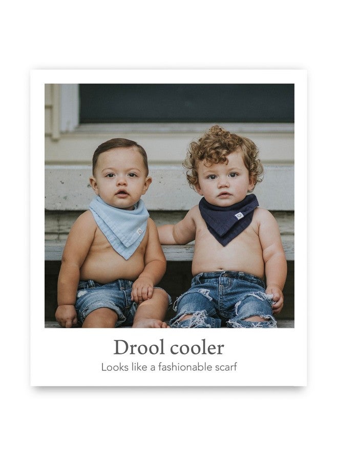 Kishu Baby Indi - Premium GOTS Certified Organic Bandana Scarf Bib, Dual Layer, 4-Way Reversible Baby Bandana Bib, Muslin Baby Bibs for Boys or Girls - Image 4