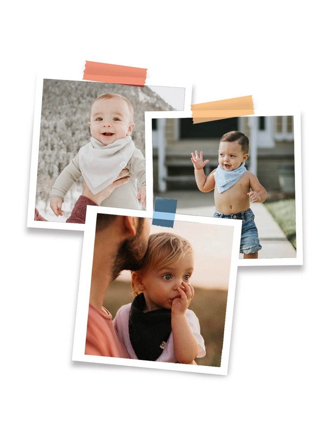 Kishu Baby Indi - Premium GOTS Certified Organic Bandana Scarf Bib, Dual Layer, 4-Way Reversible Baby Bandana Bib, Muslin Baby Bibs for Boys or Girls - Image 2