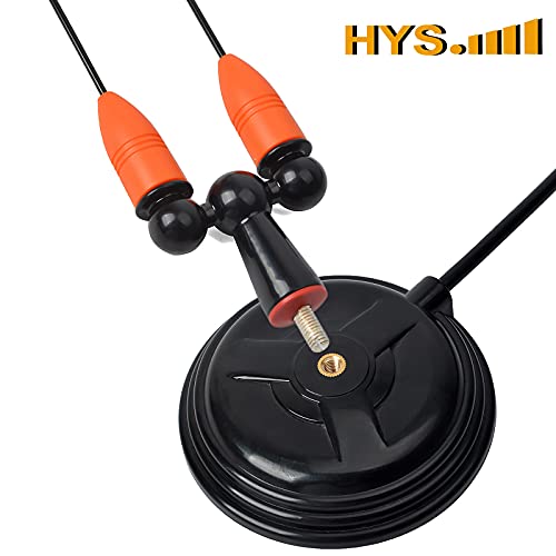HYS Amateur Antennas Dual-Band VHF 144/UHF 430MHz Magnetic Base Mobile Antenna W/13 ft RG58 Coax Cable UHF-male/PL259 for Motorola Kenwood Midland SO239 Mobile Radios (Orange&Black) - Image 5