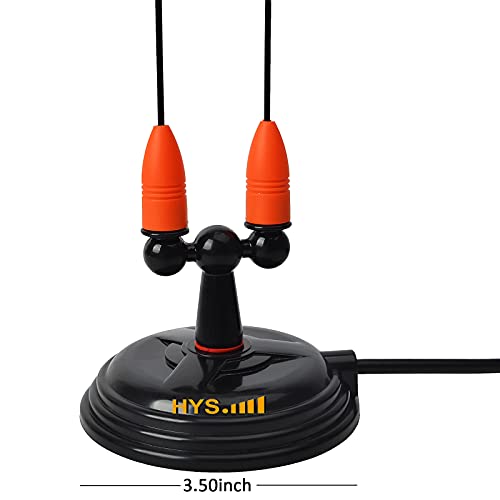 HYS Amateur Antennas Dual-Band VHF 144/UHF 430MHz Magnetic Base Mobile Antenna W/13 ft RG58 Coax Cable UHF-male/PL259 for Motorola Kenwood Midland SO239 Mobile Radios (Orange&Black) - Image 4