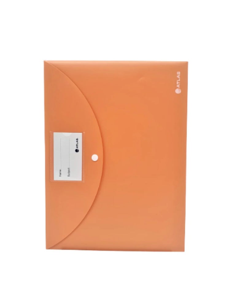 Atlas Document Bag with Name Card Orange 36cm F1005C Pack of 12 - Image 1