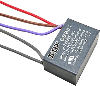 HQRP HQRP Capacitor Compatible with Harbor Breeze Ceiling Fan 4.5uf+5uf+6uf 5-Wire  - Image 1