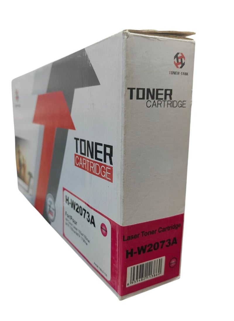تونر كارتيدج خرطوشة حبر W2073A 117A متوافق مع طابعة اتش بي ليزر ملونة 150nw 150a MFP 179fnw 178nw 178nwg 179fwg (احمر)  - Image 1