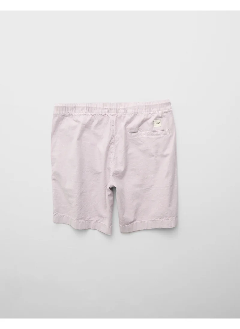 American Eagle AE Flex 8" Lived-In Linen-Blend Trekker Short