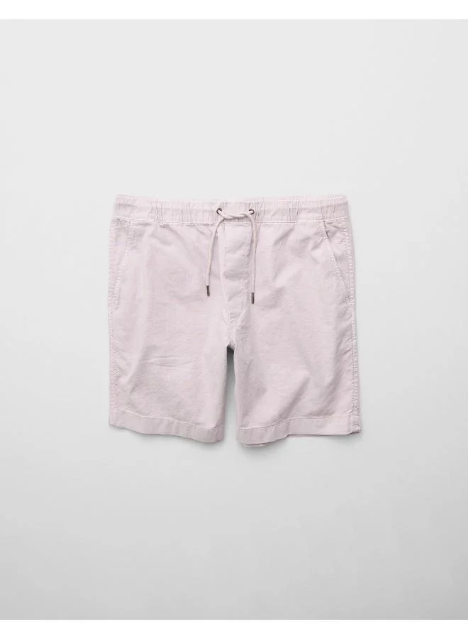 American Eagle AE Flex 8" Lived-In Linen-Blend Trekker Short