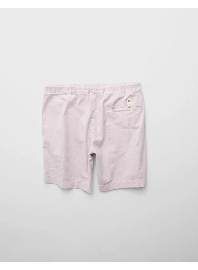 American Eagle AE Flex 8" Lived-In Linen-Blend Trekker Short