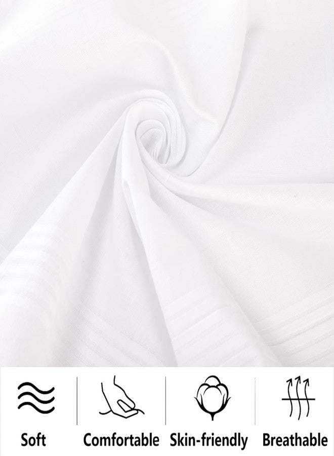 Goaste 24 Pack Cotton Handkerchiefs for Men, 16" Men's White Soft Hankies, Classic Pocket Square Towel with Hem for Suit, Gifting, Weddings, Tea Party, Father's Day - Image 3