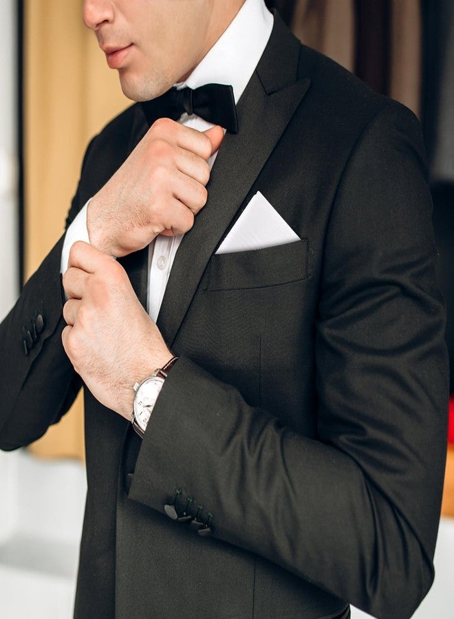 Goaste 24 Pack Cotton Handkerchiefs for Men, 16" Men's White Soft Hankies, Classic Pocket Square Towel with Hem for Suit, Gifting, Weddings, Tea Party, Father's Day - Image 5