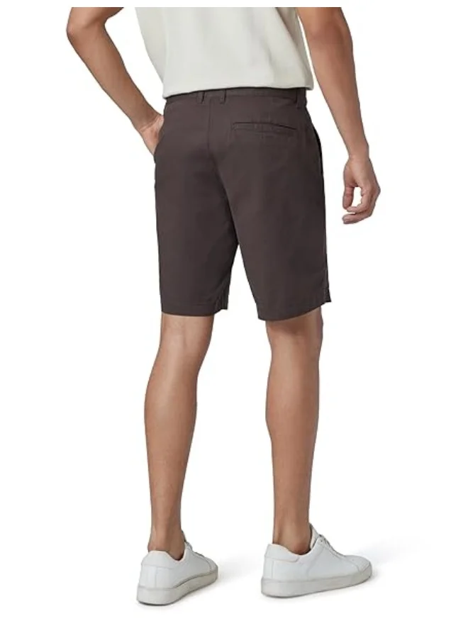 XYXX  Men Twill Cotton Chinos Shorts, Regular Fit, Solid, Pack of 1, CB1SHT06_36, Malt Brown, 36  | Best Price UAE
