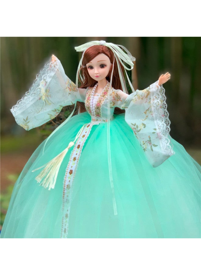 Large Douluo Mainland Small Dance Zhu Zhu Zhu Innocent Aloes Children's Girl Toy Doll Princess Manufacturers Wholesale-Color:Green - Image 1