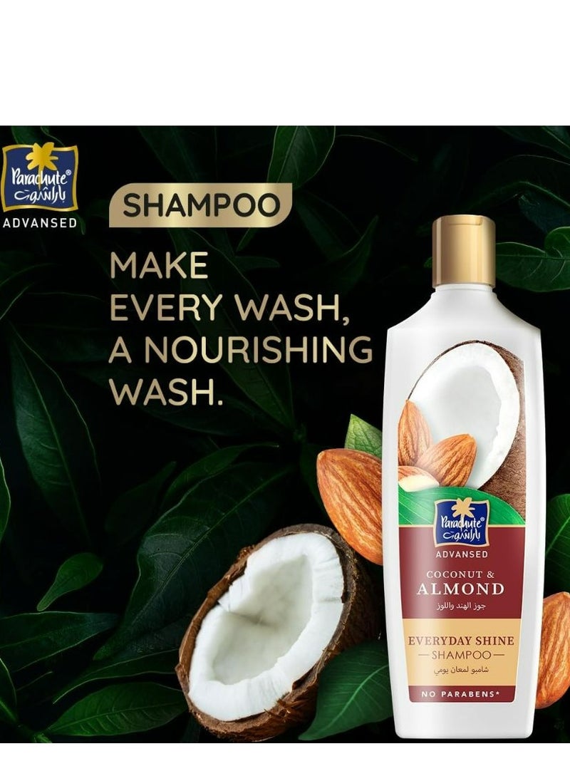 Parachute Everyday Shine Shampoo with Almond and Coconut 340 ML  - Image 1