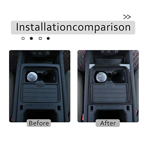CHEYA ABS Plastic Car Center Console Storage Box Frame Cover Trim for Land Rover Defender 110 2020 2021 Car Accessories (Carbon Fiber Style) - Image 2