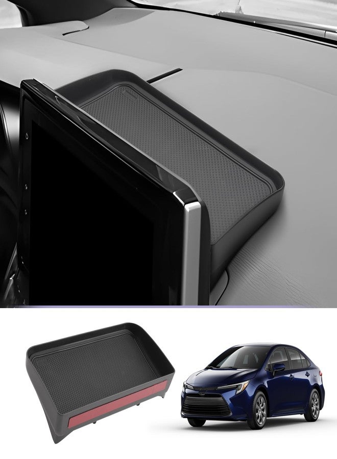 LUWU Dashboard Storage Tray Compatible with 2019-2024 2025 Toyota Corolla / 2022 2023 2024 Corolla Cross Center Console Display Box Hidden Tray Behind Screen 2024 2025 Corolla Accessories - Image 1