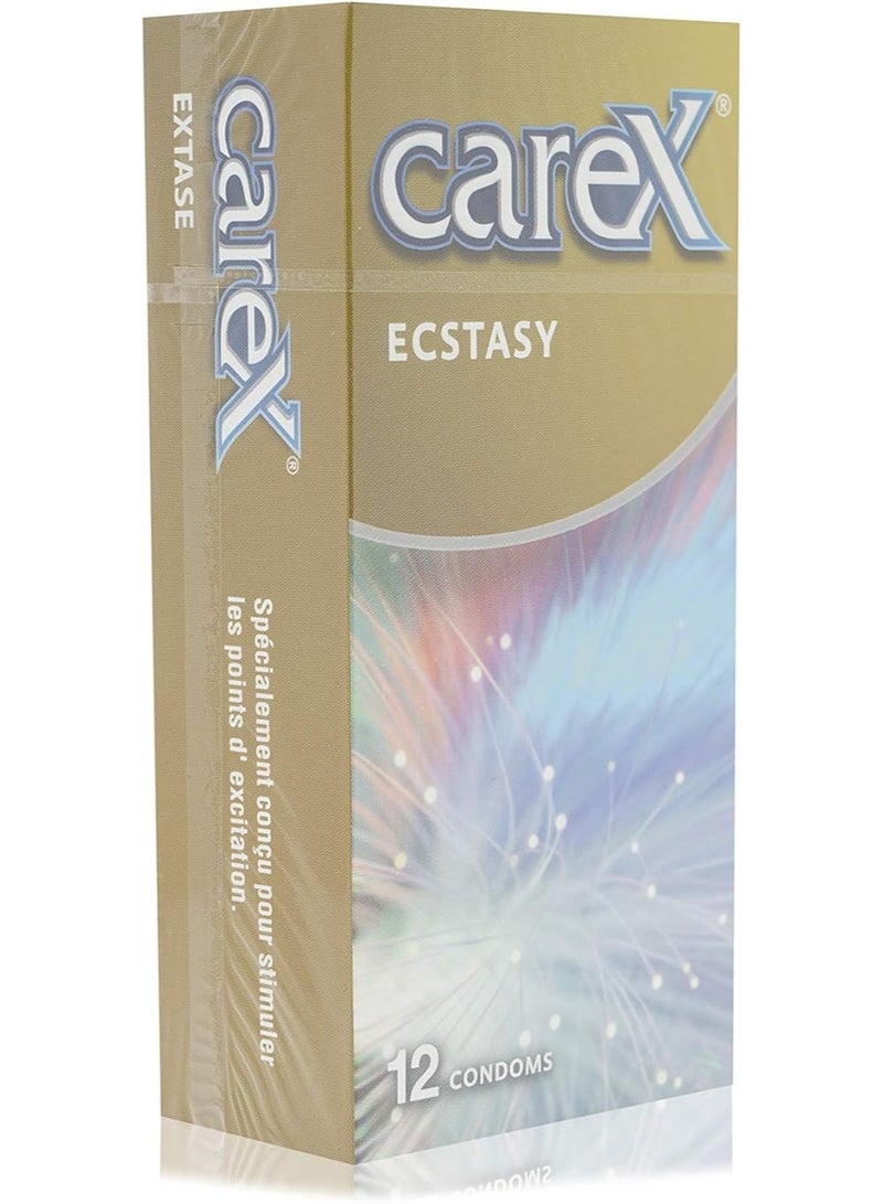 Carex Ecstasy Condoms - 12 Pieces