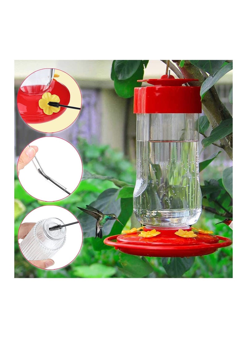Generic - 16Pcs Hummingbird Feeder Replacement Flowers with Cleaning Brush, Yellow Feeder Parts Replacement for Hanging Feeders - Image 1