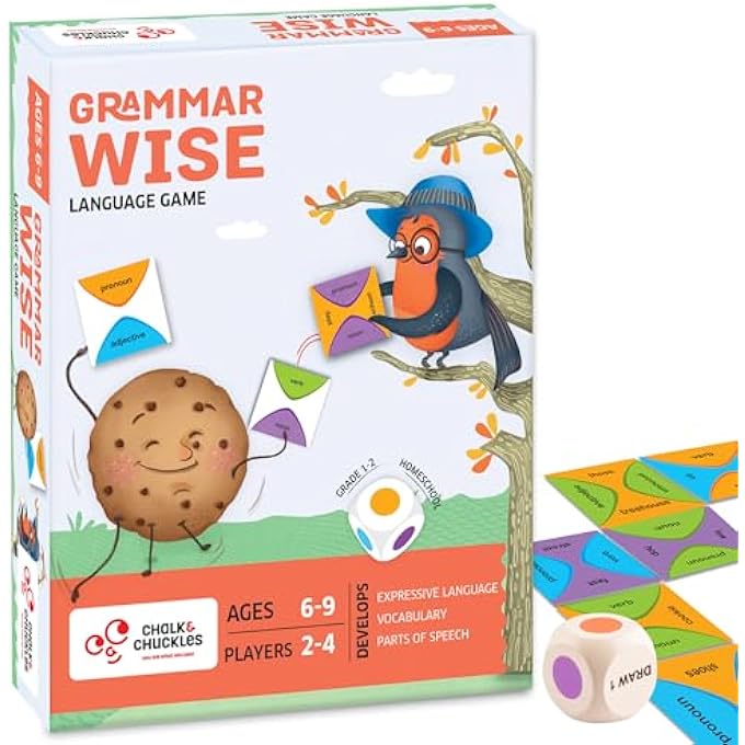 CHALK AND CHUCKLES Kids Grammar Wise Game Age 6 To 9 Years Old Learning  Educational Game For Girls Boys 7 Years And Up - Image 1