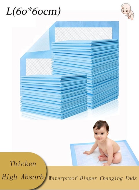 S/M/L/XL Four Sizes Baby Changing Pads, Disposable Diaper Changing Pads, 5-Layer Protection Hospital Pad, Incontinence Underpads, Ventilation Waterproof Leak Proof Rapid Drying Thicken And High Absorption Seamless Changing Pad For Kids Adults Elderly