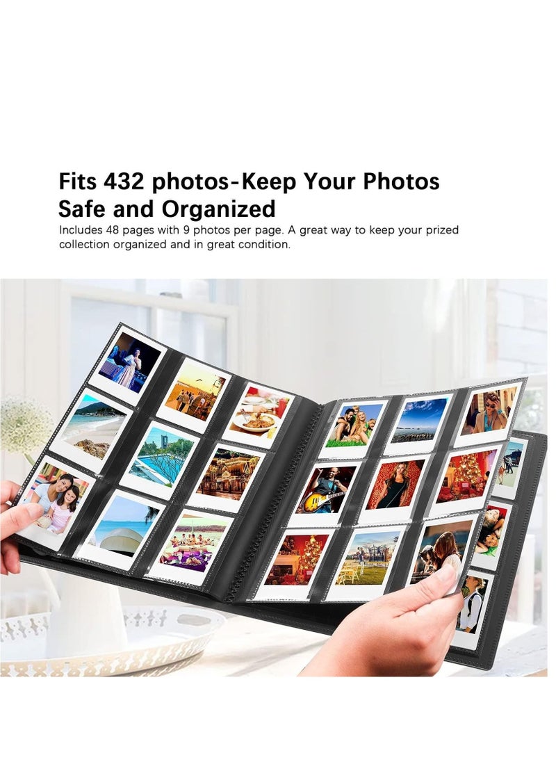 Generic 432 Pockets Mini Photo Album Compatible for Fujifilm Instax Mini 12 11 9 90 8+ 8 7S 40 26 25 EVO LiPlay Instant Camera/Mini Link SP-1 Printer/Z2300/ PIC-300 Polaroid Pictures (Pink)  - Image 5