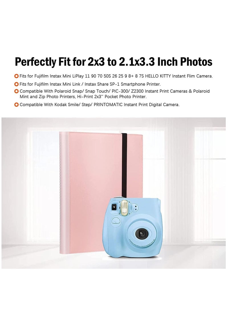 Generic 432 Pockets Mini Photo Album Compatible for Fujifilm Instax Mini 12 11 9 90 8+ 8 7S 40 26 25 EVO LiPlay Instant Camera/Mini Link SP-1 Printer/Z2300/ PIC-300 Polaroid Pictures (Pink)  - Image 3