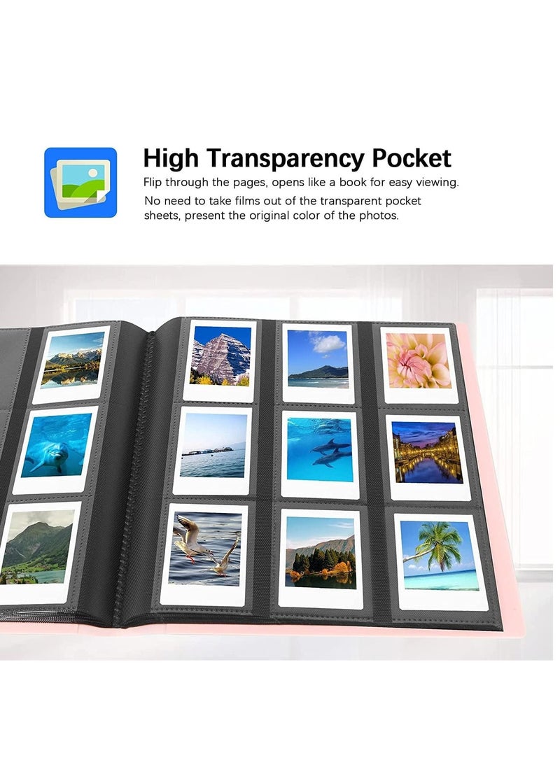 Generic 432 Pockets Mini Photo Album Compatible for Fujifilm Instax Mini 12 11 9 90 8+ 8 7S 40 26 25 EVO LiPlay Instant Camera/Mini Link SP-1 Printer/Z2300/ PIC-300 Polaroid Pictures (Pink)  - Image 4
