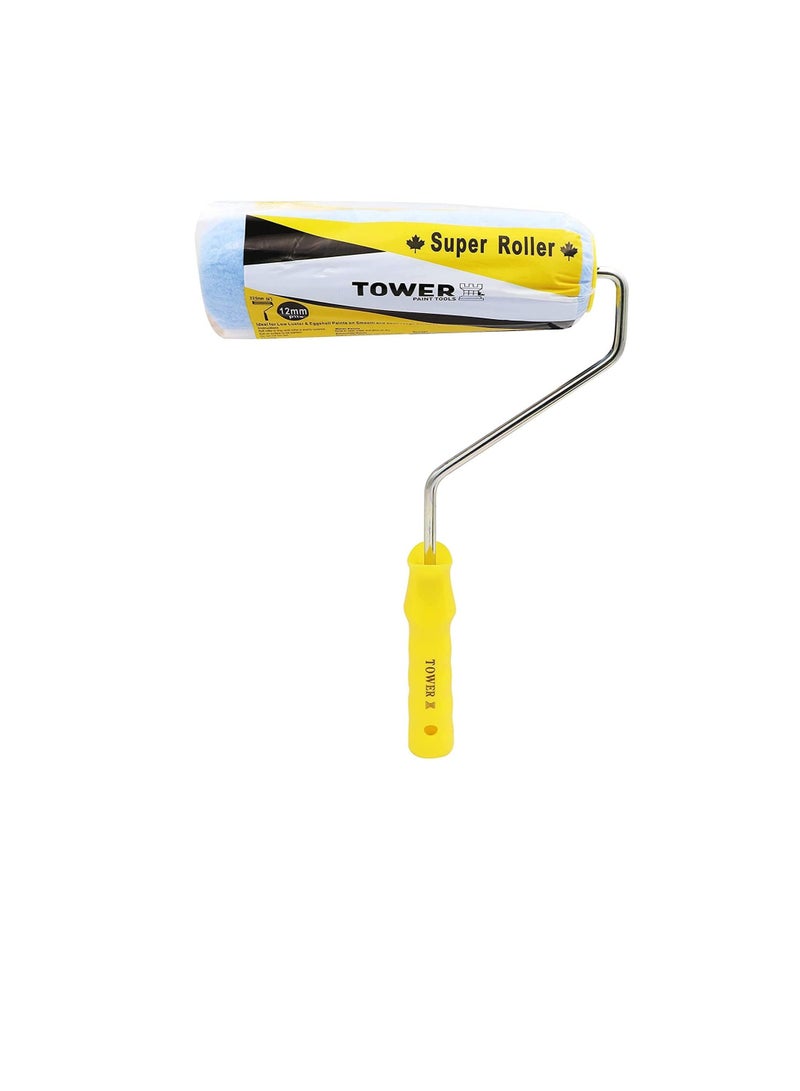 تاور أسطوانة دهان تاور 9 بوصات مع صينية طلاء 9 بوصة لطلاء الجدران ذاتية الصنع ، مجموعة أدوات احترافية عالية الجودة مكونة من قطعتين - Image 3