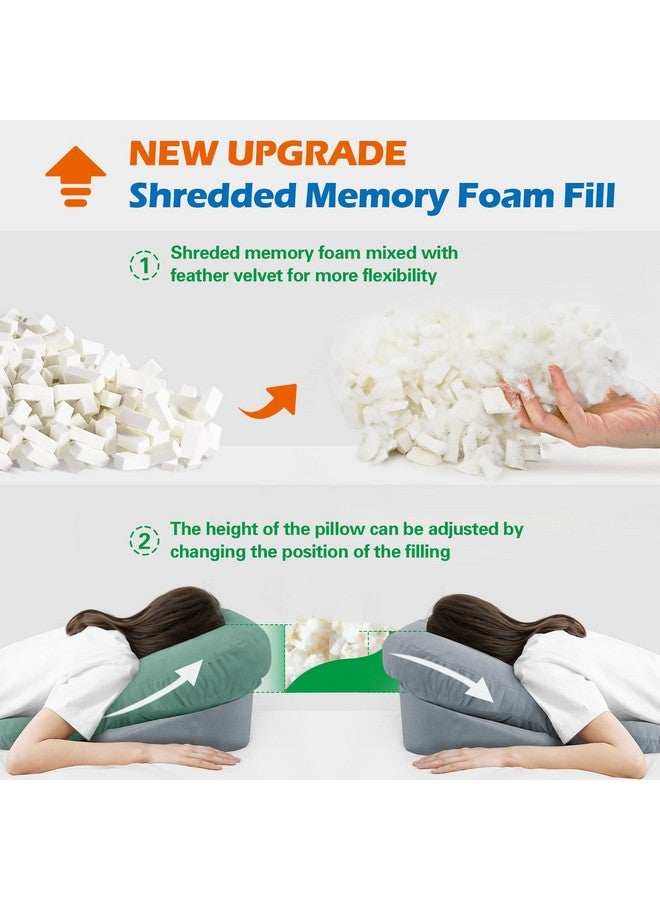 HOMCA Face Down Pillow After Eye Surgery - Home Massage Pillow Face Down for Bed Stomach Sleeping Pillow, BBL Pillow After Surgery with CertiPUR-US Certified Shredded Memory Foam - Image 5