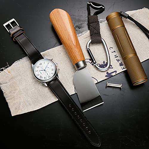 torbollo 20mm Watch Bands for Men, Horween Leather Watch Strap, High-end Quick Release Handmade Watch Strap Soft Vintage Replacement - Image 2