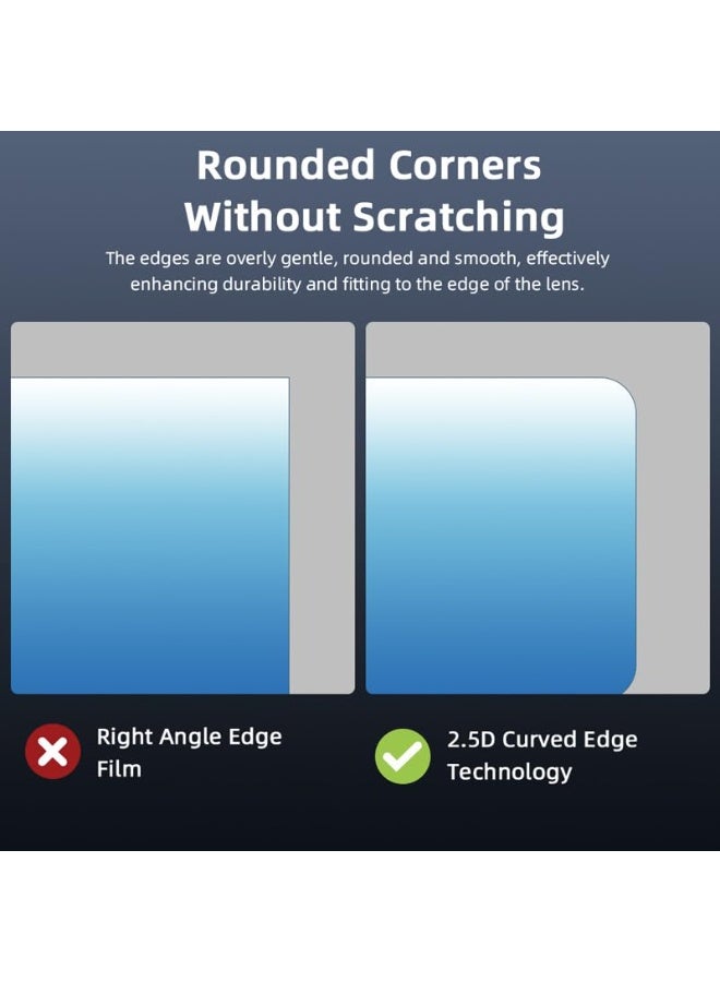 SOLARAE حامي عدسة الطائرة، حامي شاشة عدسة الطائرة لـ DJI AIR 3S، فيلم مقسى 9H HD رقيق مضاد للانفجار، فيلم زجاجي مضاد للخدش لملحقات كاميرا الرأس، عبوة 2 - Image 5