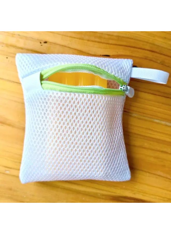 Thickened Polyester Mesh Laundry Bags Yellow 4 72inch By 5 12inch For Underwear - Image 2