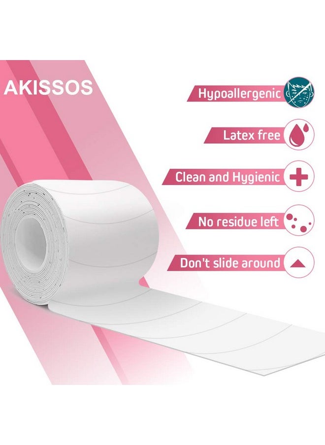 Akissos Foam Eye Pads Lash Extensions Akissos 110 Pcs Pre Cut Medical Foam Tape Under Eye Pads Eyelash Extension Supplies Beauty Tools Lint Free Hypoallergenic No Latex Waterproof 2 Rolls  - Image 3