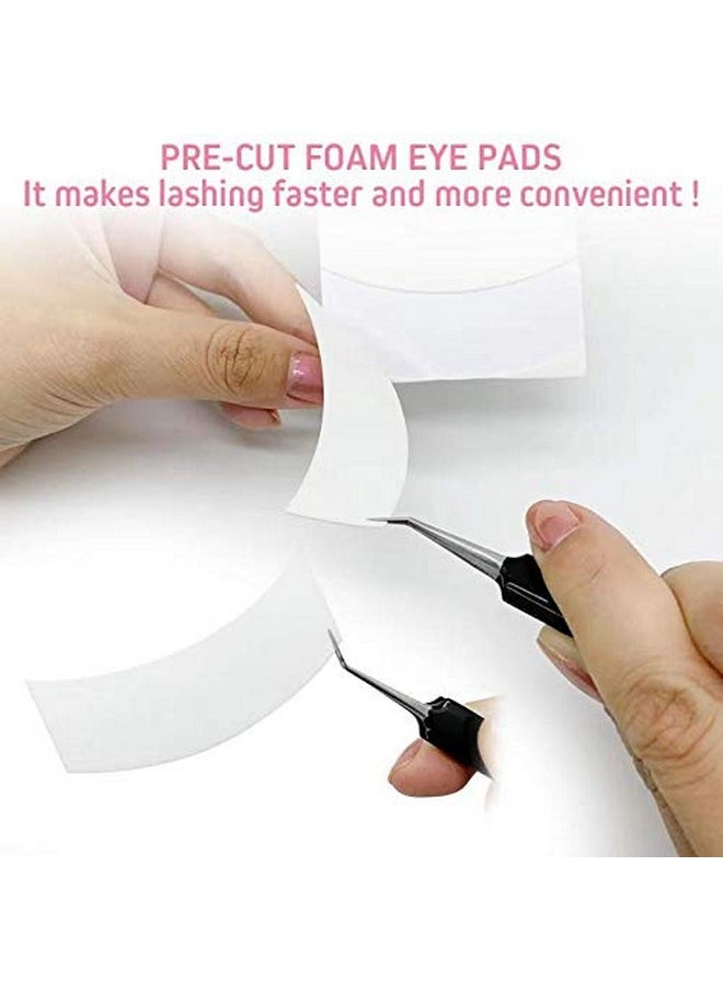 Akissos Foam Eye Pads Lash Extensions Akissos 110 Pcs Pre Cut Medical Foam Tape Under Eye Pads Eyelash Extension Supplies Beauty Tools Lint Free Hypoallergenic No Latex Waterproof 2 Rolls  - Image 4