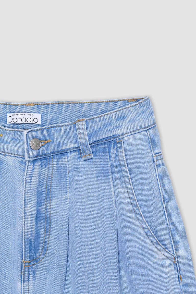 ديفاكتو بنطلون جينز طري وايد ليج - Image 4