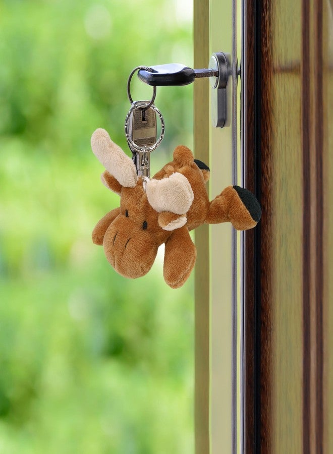 Puzzled Plush Moose Stuffed Animal Keychain - Super Soft Keychain for Backpack, Purse and Handbags, Cute Animal Keychains for Girls and Boys, Ideal Backpack Charms for Wild Animal Lovers - 4 Inches - Image 5