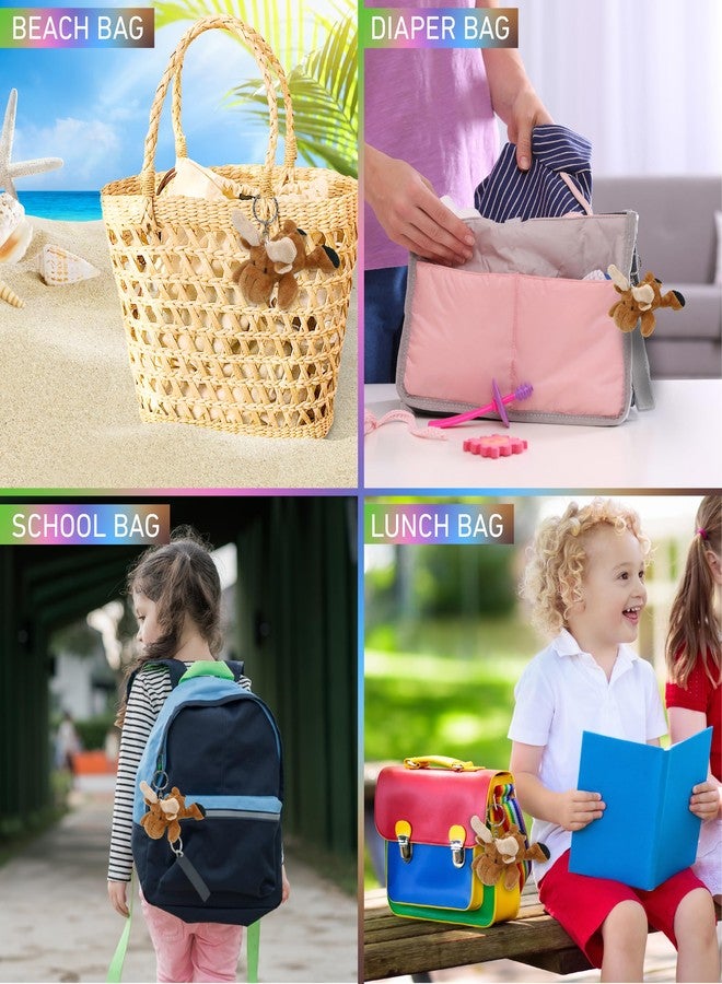 Puzzled Plush Moose Stuffed Animal Keychain - Super Soft Keychain for Backpack, Purse and Handbags, Cute Animal Keychains for Girls and Boys, Ideal Backpack Charms for Wild Animal Lovers - 4 Inches - Image 4