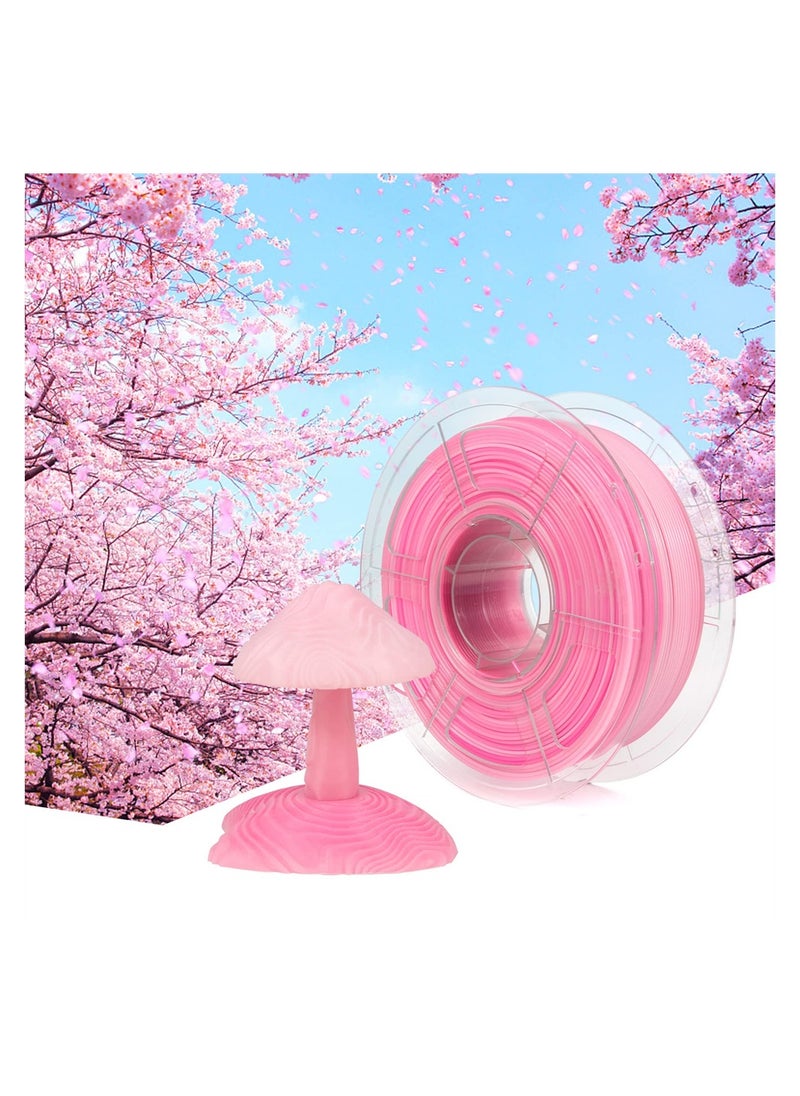SYOSI - Gradient Translucent PETG 3D Printer Filament, PETG Filament 1.75mm, Color Change Filament PETG Pink & White, Multicolor Filament PETG 1.75mm 1Kg Spool for Most 3D Printers - Image 1