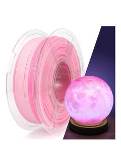Gradient Translucent PETG 3D Printer Filament, PETG Filament 1.75mm, Color Change Filament PETG Pink & White, Multicolor Filament PETG 1.75mm 1Kg Spool for Most 3D Printers