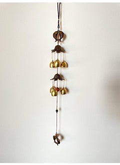 BLESS KRAFT Bless Kraft Metal Wind Chimes for Home Balcony Garden Positive Energy Home Decor Hanging Long Brass Bells Gifts for Loved One Fish with 6 BellsPack of 2  - Image 3