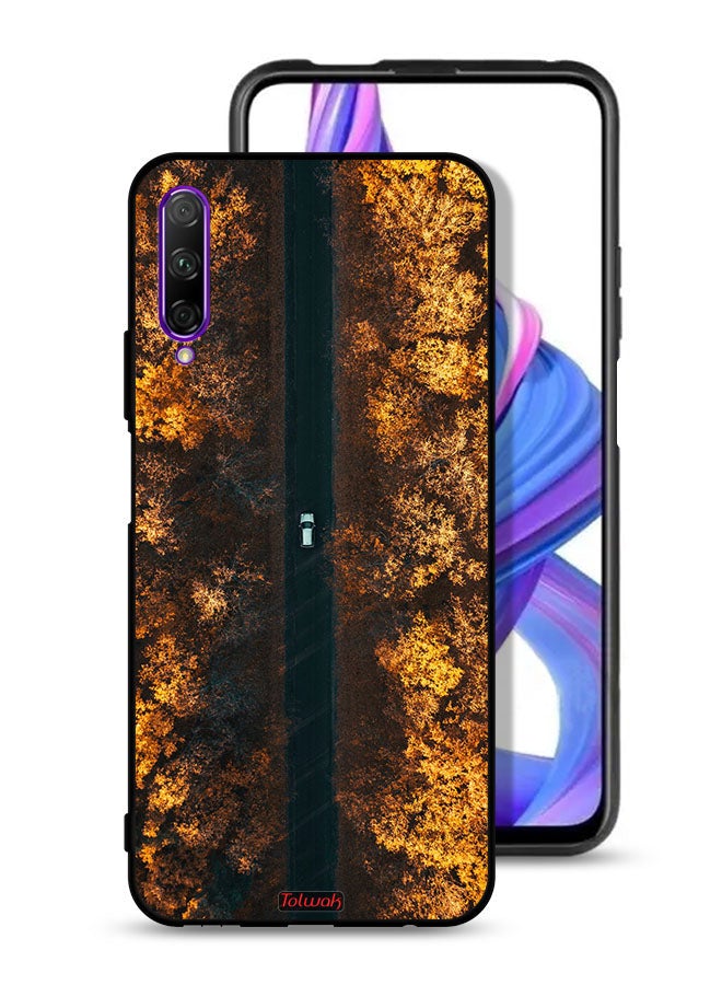 Tolwak Huawei Y9s Protective Case Cover Road In Autumn Trees - Image 1