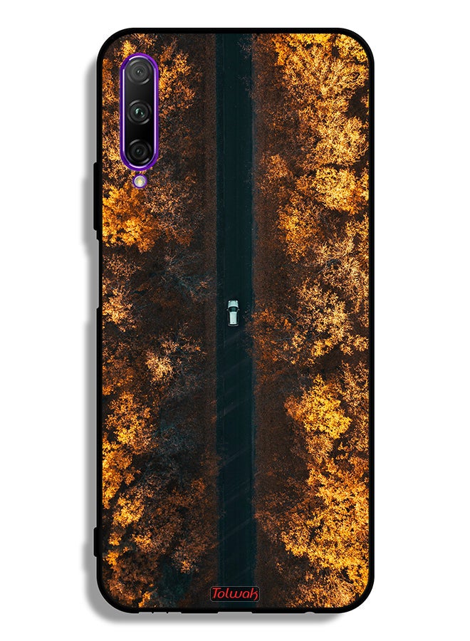 Tolwak Huawei Y9s Protective Case Cover Road In Autumn Trees - Image 2