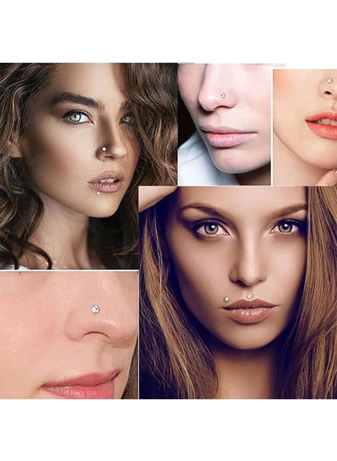 Generic - 6Pcs Tragus Earrings, Stainless Steel Women's Nose Stud Set - Image 1