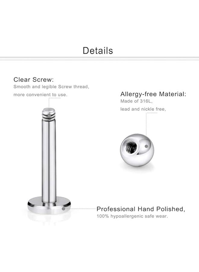 Generic - 6Pcs Tragus Earrings, Stainless Steel Women's Nose Stud Set - Image 1
